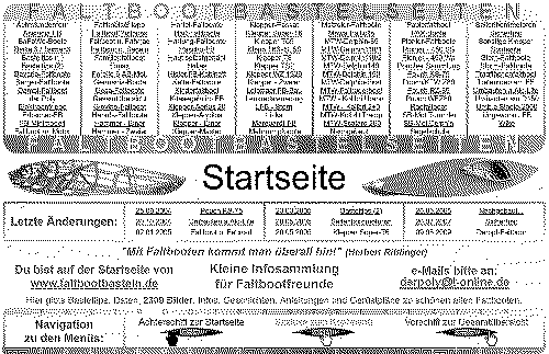 Screenshot der Webseite faltbootbasteln.de